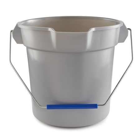 Quickie Bulldozer 10 qt Bucket Gray 2056581